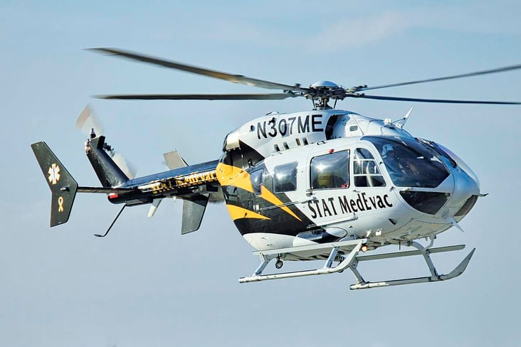 Medevac helicopter